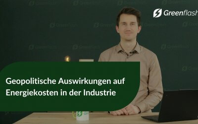 Geopolitische Auswirkung auf Energiekosten in der Industrie