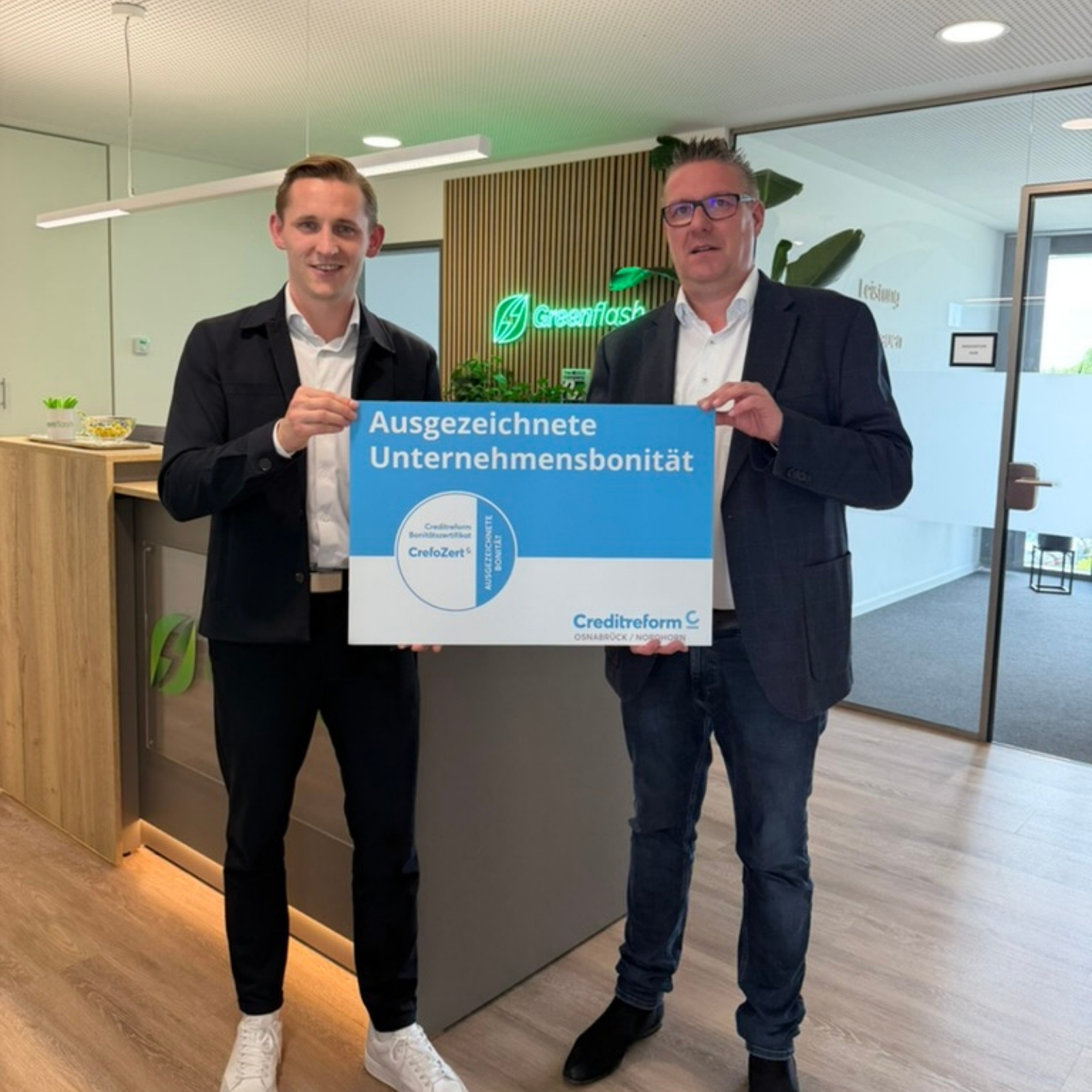 Die Creditreform zeichnet Greenflash für ausgezeichnete Unternehmensbonität aus