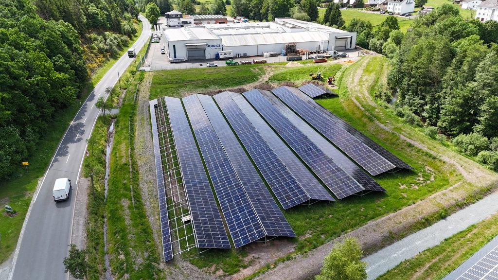 PV-Anlage bei der Firma M. Mütze GmbH