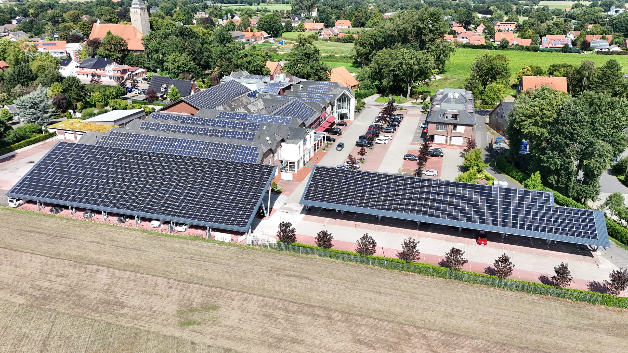 Energiesystem inkl. Parkplatz-PV und Ladeinfrastruktur